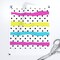 Neon Party Stripes Polka Dots Festive Celebration Birthday 90S 80S Blue Yellow Pink Custom Printed Fabric by Spoonflower Various Fabrics by the Yard or Fat Quarter